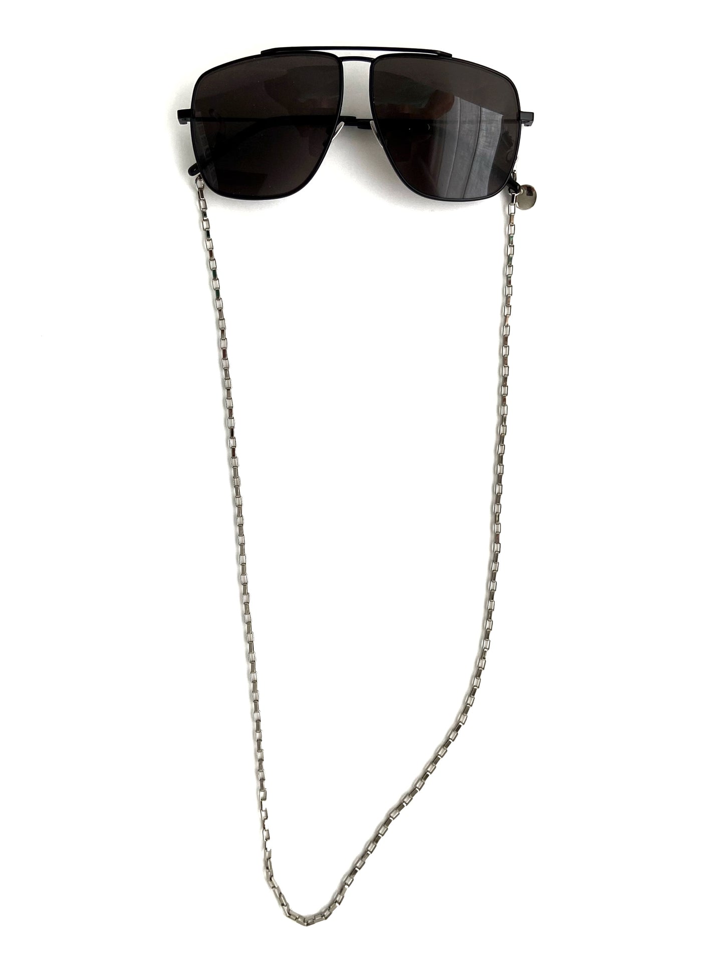 Corrente de Óculos Metal Prateada - Cartier Pequena