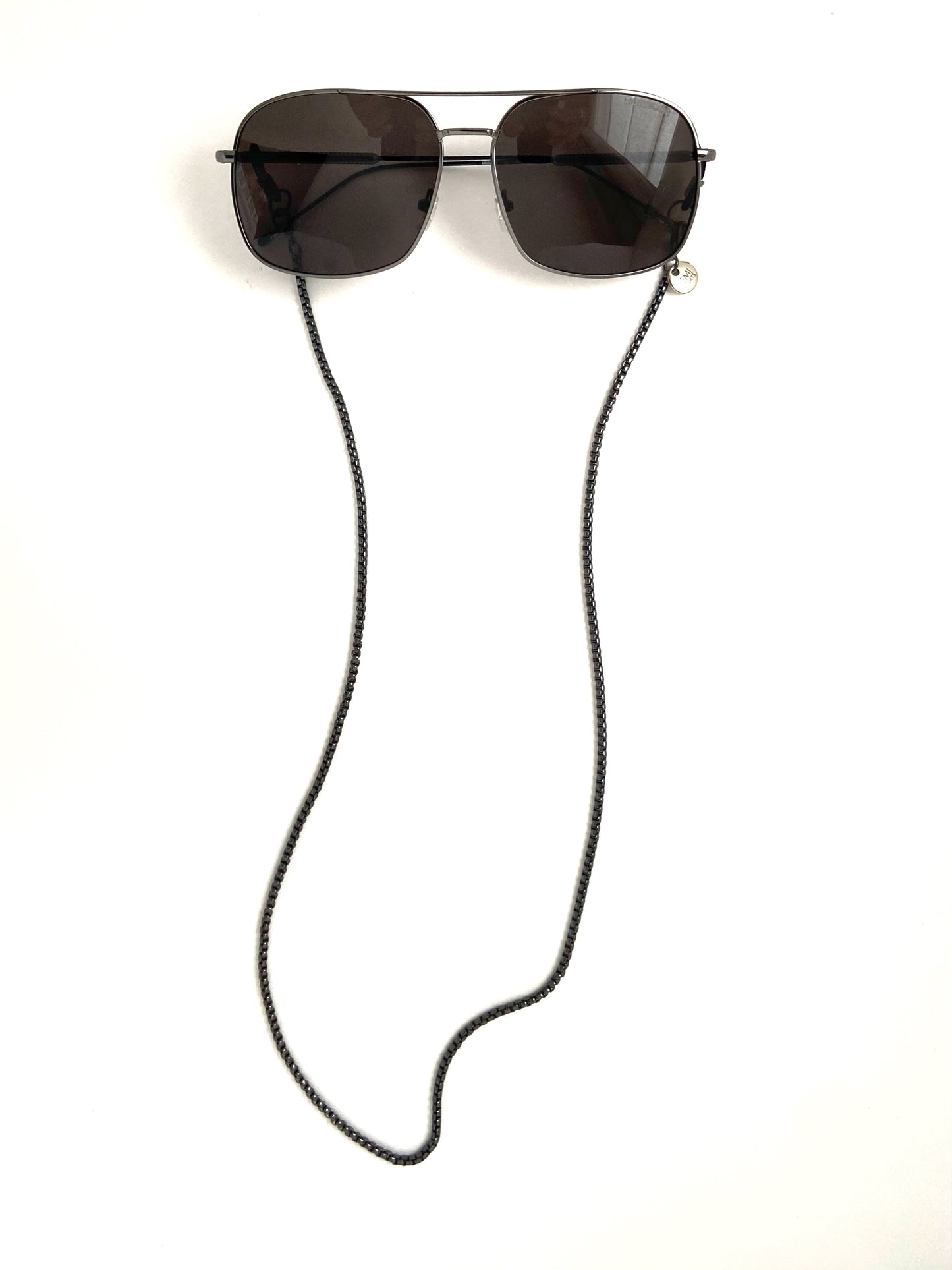 Corrente de Óculos Metal Grafite - Rabo de Rato