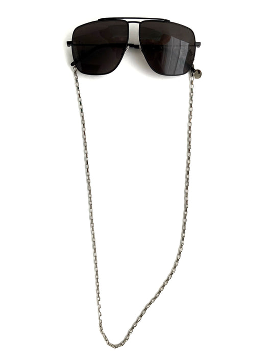 Corrente de Óculos Metal Prateada - Cartier Pequena