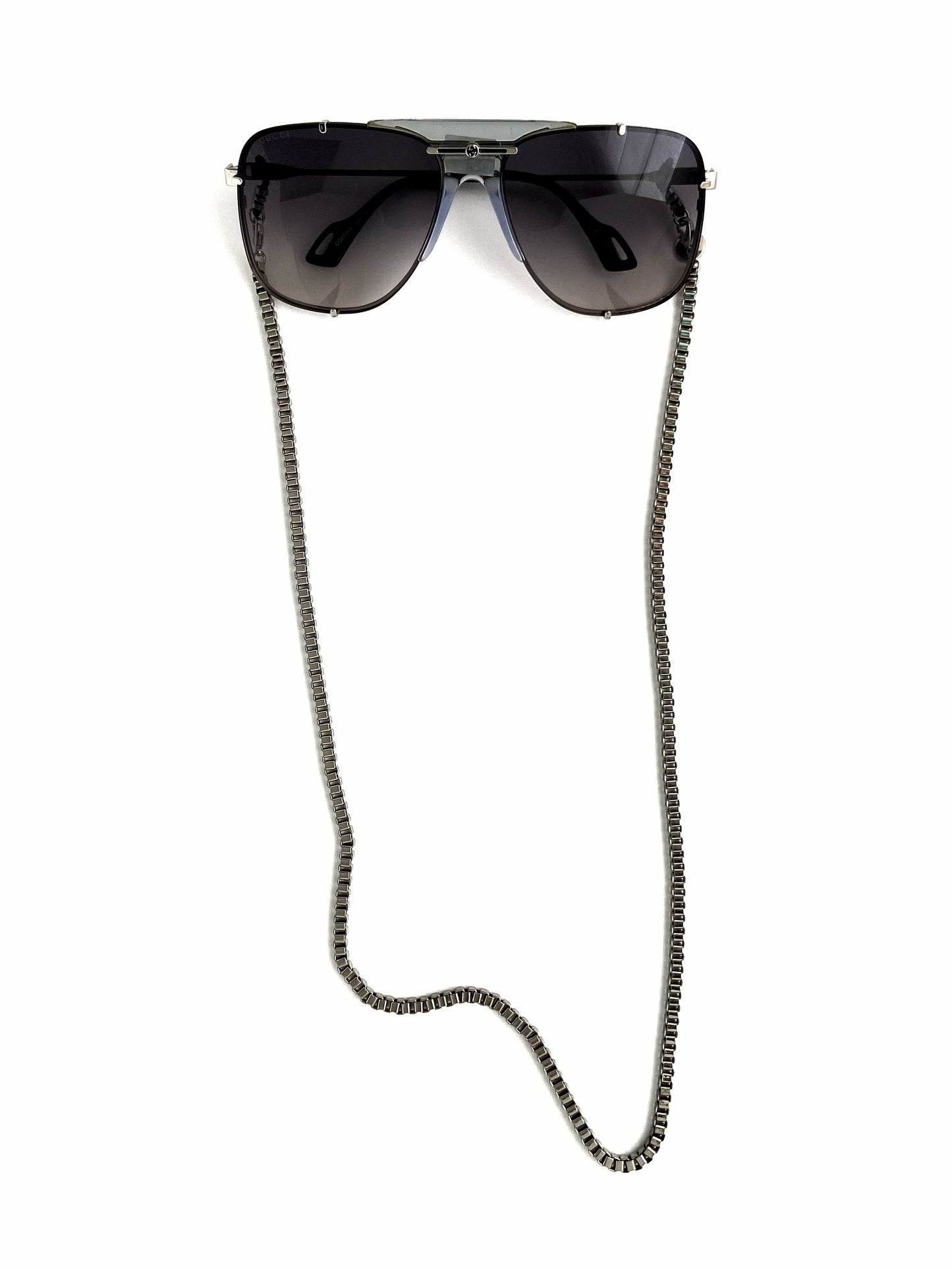 Corrente de Óculos Metal Prateada - Correia